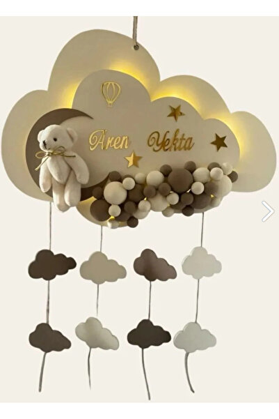 Afyon Hediye Parkı Işıklı Kabartmalı Bulut Kapı Süsü