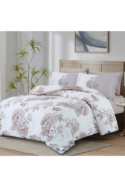 Donetella Printed Bedding Comforter Set, 4 Pcs Single Size Fits 170x230 Cms