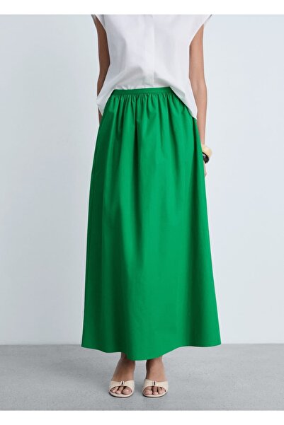 MANGO Woman A-Line Cotton Skirt