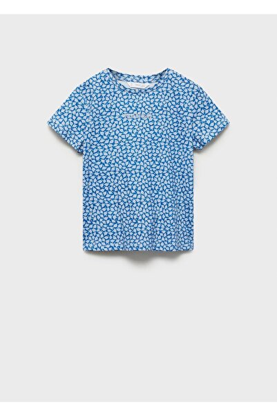 MANGO Kids Logo baskılı tişört