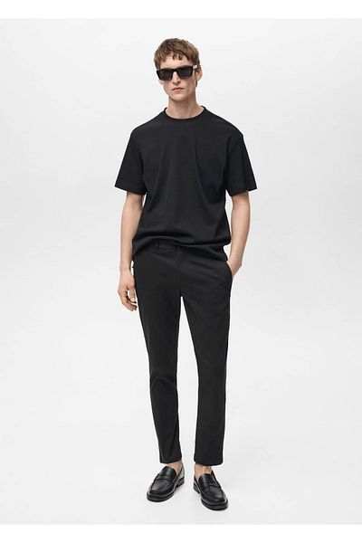 MANGO Man Short Chino Pants with Narrow Legs