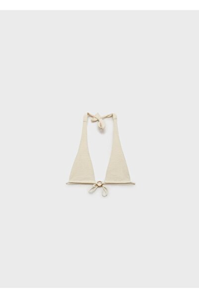 MANGO Woman Dekoratif halkalı bikini üstü