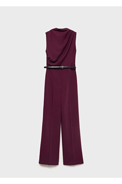 MANGO Woman Μακριά ολόσωμη φόρμα με ζώνη