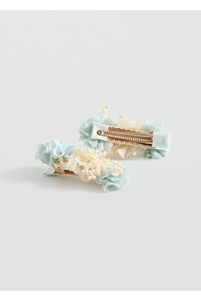 MANGO Baby 2'li çiçek toka seti