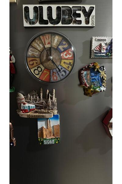 İthal Mıknatıslı Buzdolabı Saati Pilli