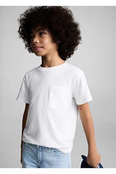 MANGO Kids T-Shirt mit aufgesetzter Tasche