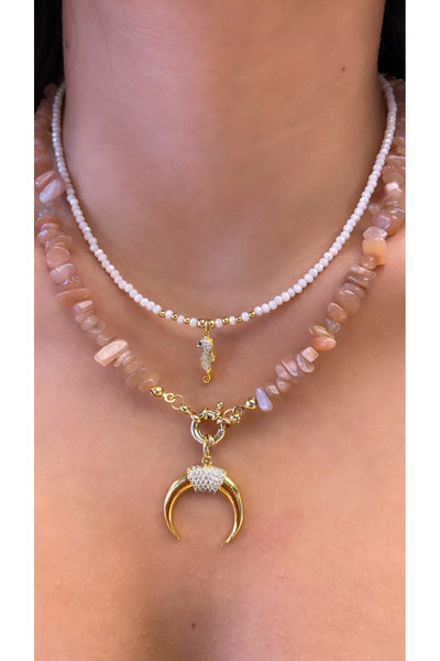 Gigi Güneş taşı kolye seti