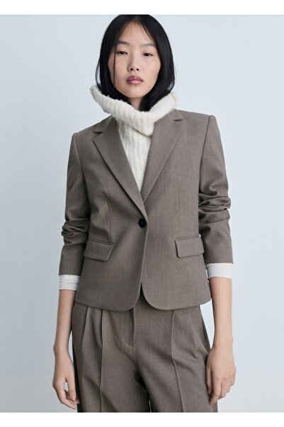 MANGO Woman Crop blazer jacket