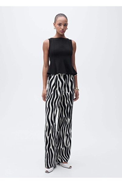 MANGO Woman Dikiş Detaylı Peplum Bluz