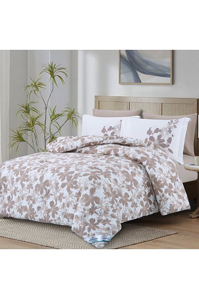 Donetella طقم لحاف مطبوع مكون من 4 قطع، مقاس فردي 170×230 سم