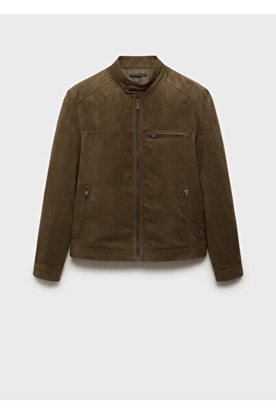 MANGO Man Suni süet biker ceket