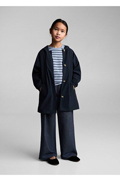 MANGO Kids Pamuklu çizgili tişört