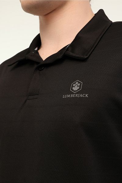 lumberjack MB CT461 ШЪРМАН ТЕНИСКА 5FX, ЧЕРНА ТЕНИСКА