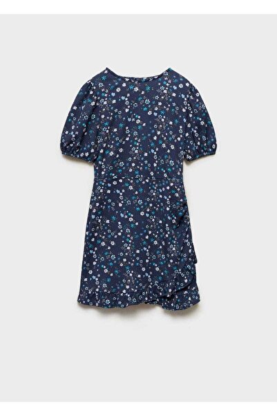 MANGO Kids Çiçekli kısa elbise