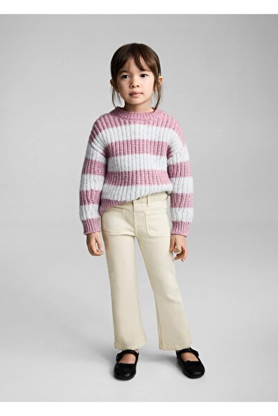 MANGO Baby İspanyol paça cepli jean pantolon