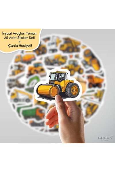 GUGUK مجموعة ملصقات أدوات البناء