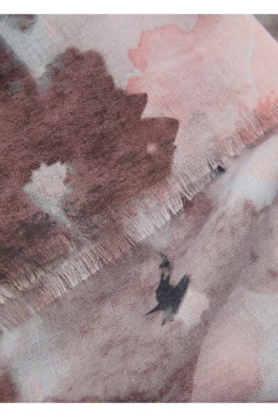 MANGO Woman Φουλάρι με λουλούδια