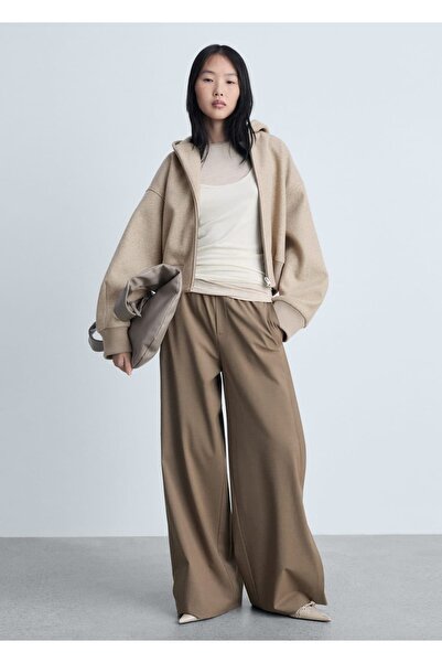 MANGO Woman Oversize kapüşonlu ceket