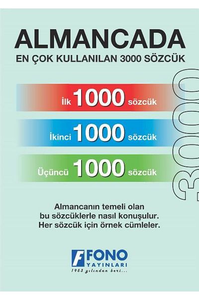 Fono Yayınları 3000 Most Used Words in German