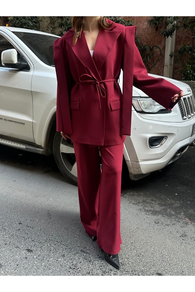 VOLT CLOTHİNG Női kötélkötésű vállrészlet, bélelt nadrágkosztüm