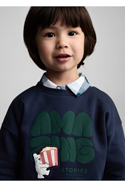 MANGO Baby Hanorac cu model textura