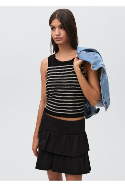 Mango Teen Volanlı Mini Pantolon Etek