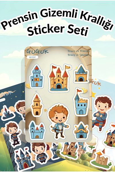 GUGUK Prince's Mysterious Kingdom Sticker Leaves Set