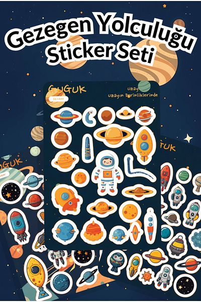 GUGUK Planet Journey Sticker Leaves Set