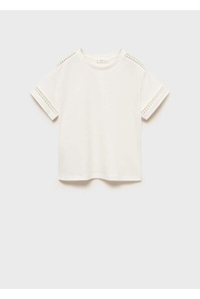 MANGO Kids Delik detaylı tişört