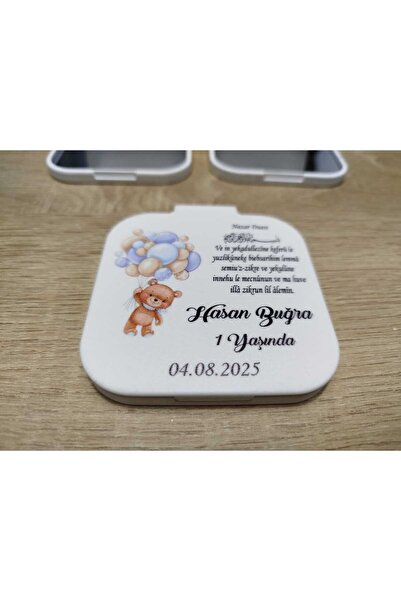 WMTasarim Cep Aynası Doğum Günü, Yeni Doğan, Diş Buğdayı ( 10 Adet ) Jelatin ...