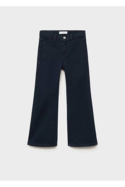 MANGO Kids Španělské džíny s rozšířenými nohavicemi a kapsami