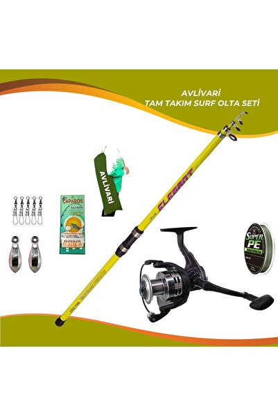 Avlivari Elegant 390 Cm100-200 Gr Olta Kamışı - Avlivari Kube 5000 Metal Olta...