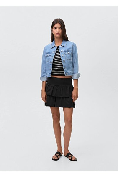 Mango Teen Volanlı Mini Pantolon Etek