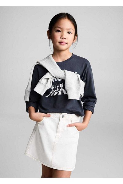 MANGO Kids Fusta mini din denim