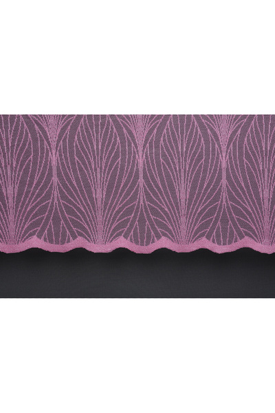 AKÇA TEKSTİL Kdk 2580 Pattern Pink Color Single Wing Pre-Sewn Pleated Background Curtain 300*260cm