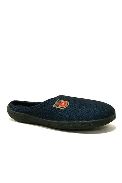 GEZER Navy Blue Black Carpet Top Anatomical Comfort Slippers