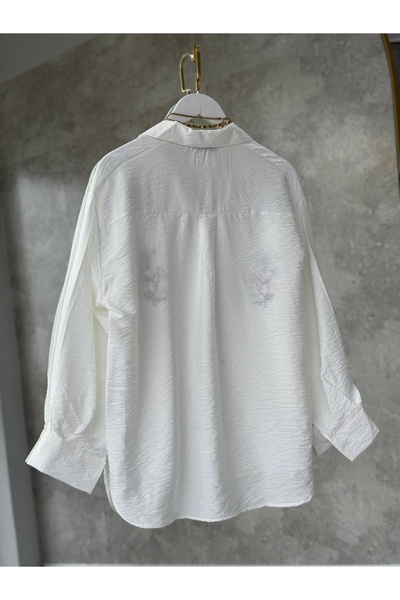 modabetce Vintage Embroidered Women's Shirt