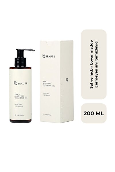 RX Beaute جل غسيل الوجه - جل منظف 2 في 1 بالصبار