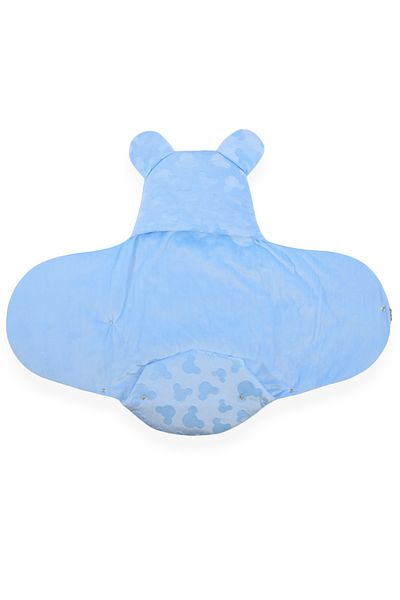 Bebitof Cute Teddy Bear Patterned Baby Swaddle and Blanket