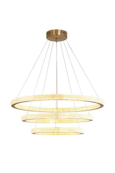 Btm Modern LED Chandelier Gold 60+40cm
