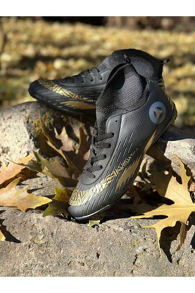 Twingo Merdana Laced Gold Detailed Astroturf Field Shoes