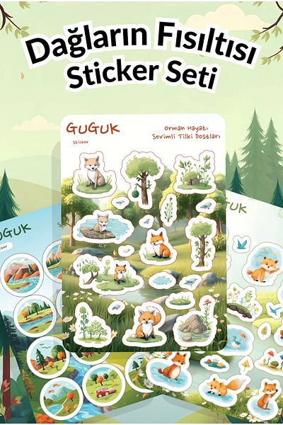 GUGUK Whisper of the Mountains Sticker Leaves Set