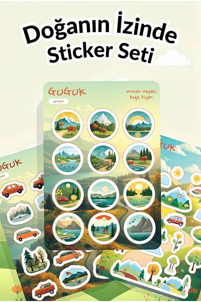 GUGUK Set of Sticker Leaves in Nature