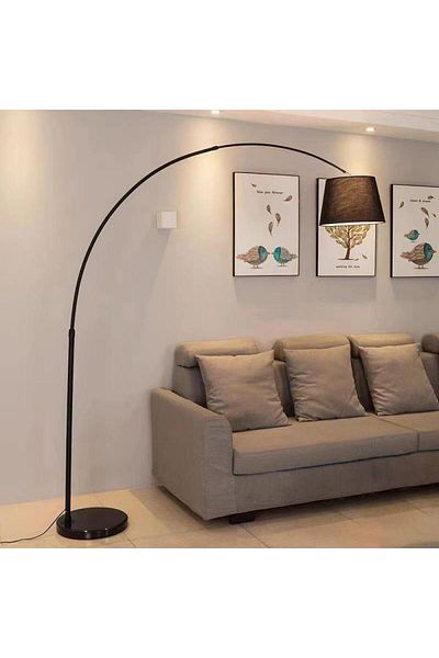 Btm Modern curved metal floor lamp