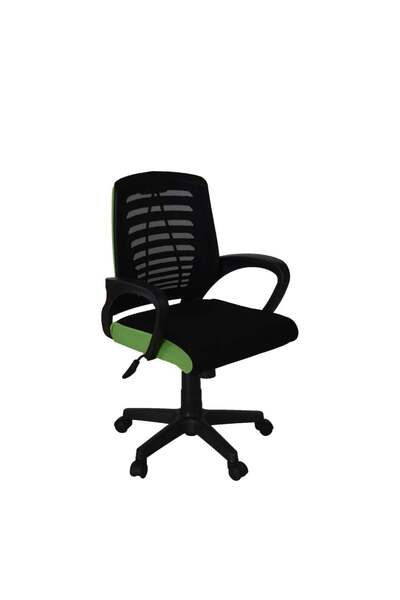 Türksit Karizma File Çalişma Koltuğu Plastik Ayak Siyah- F,Yeşil