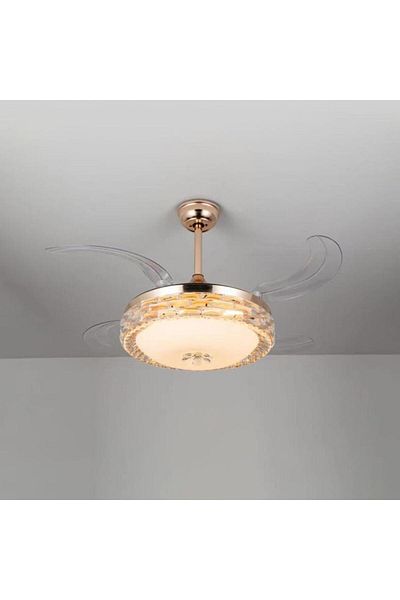 ASEEL Luxury modern crystal fan and chandelier