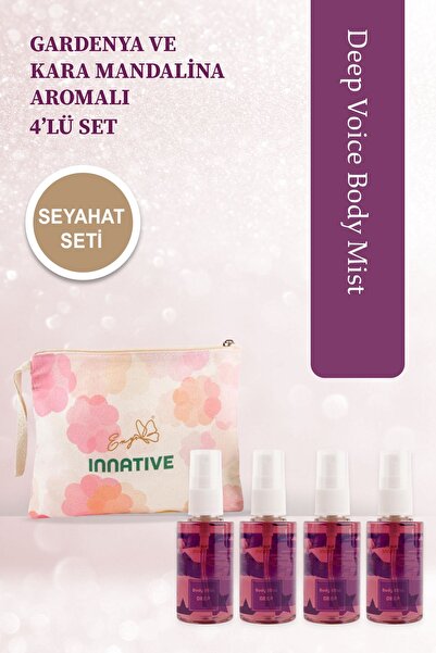 INNATIVE Eny Elif Nur Yel Deep Voice Seyahat Boy Çanta Seti 4x50ml