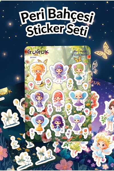 GUGUK Fairy Garden Sticker Leaves Set