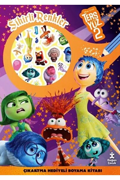 Doğan Çocuk Disney Ters Yüz 2 Sihirli Renkler Çıkartma Hediyeli Boyama Kitabı