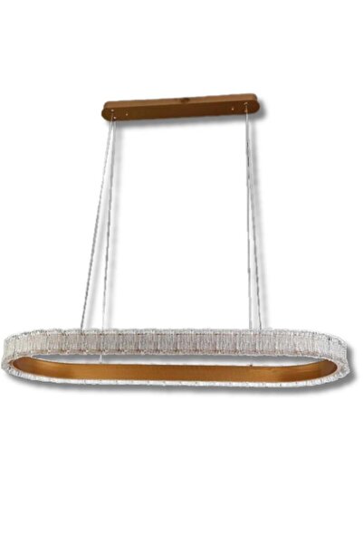 Btm Modern rectangular chandelier, golden color, 30*80 cm